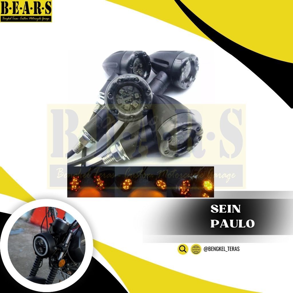 Lampu Sein bisa sekaligus lampu rem motor custom scrambler