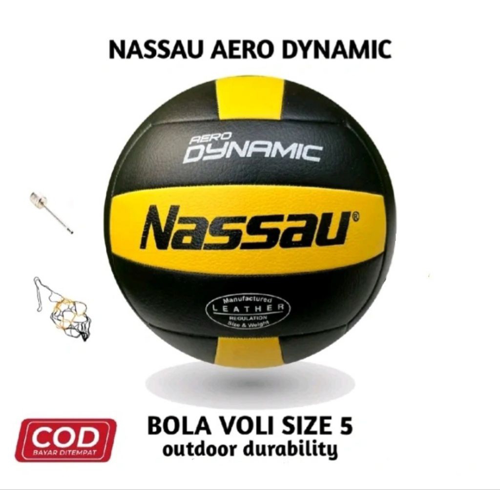bola voli / bola volly / volly Ball premium Nassau dynamic  bonus pentil dan jaring  outdoor