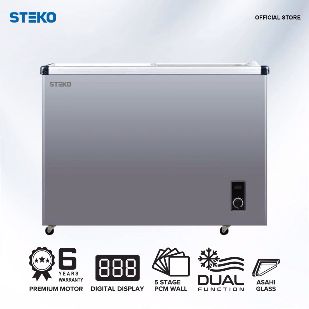 FREEZER BOX STEKO SG-330RS/SG-210RS/SG-110RS GLASS SLIDNG DOOR PCM NO FROST