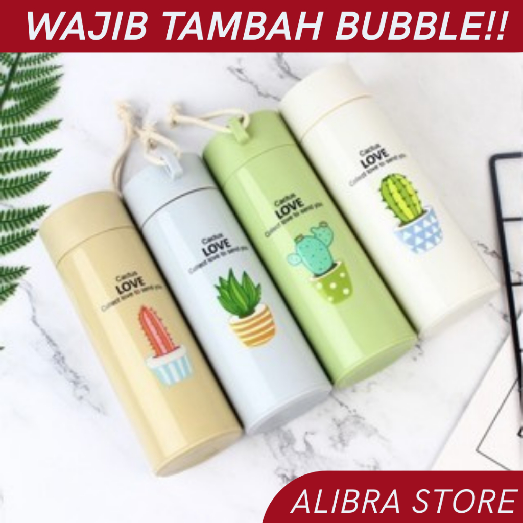 Botol Kaktus Kaca Murah 450mL Non Box GROSIR