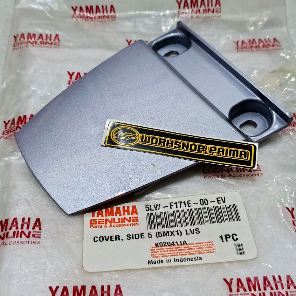 Sambungan 5LW Cover Body Bodi Belakang Pet Stop Nuvo Nouvo Nupo Lele Silver Ori Ygp NOS