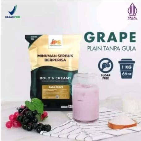 

Powder Drink JPS Bubuk Minuman Rasa Grape/Anggur Plain 1 Kg