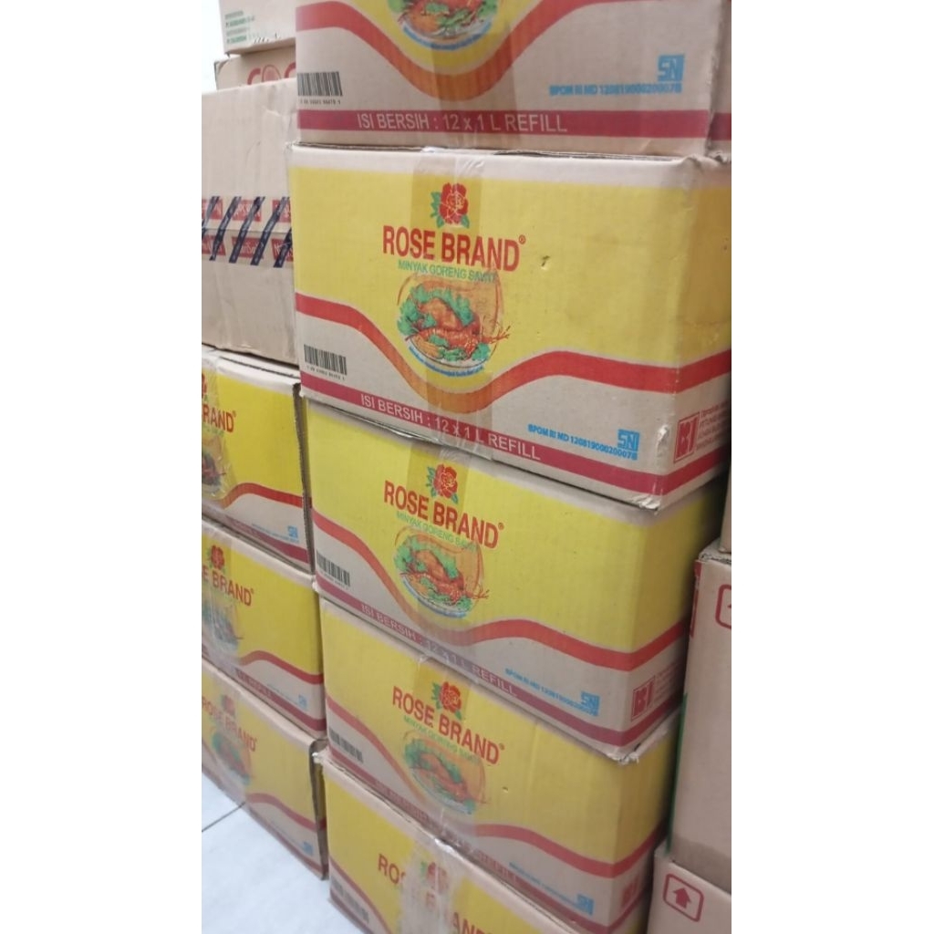 

1 Karton Minyak Goreng Rose Brand 1L isi 12pcs