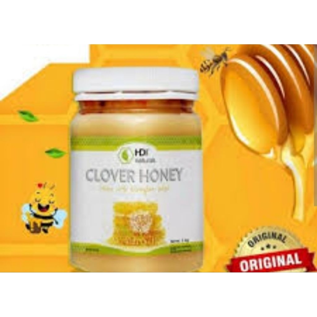 

madu clover honey 500gr exp 2029 free sendok kayu