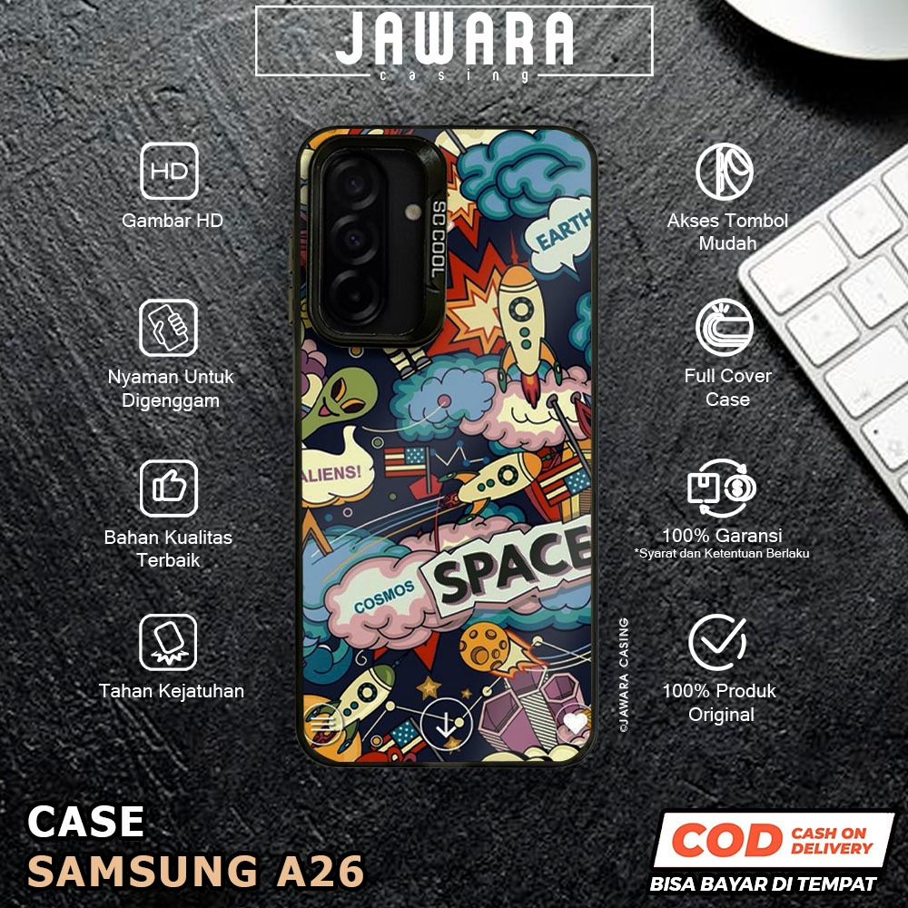 Case Samsung A26 Jawara Casing [AST2] Case So Cool Premium Matte Softcase IMD Hybrid Hologram