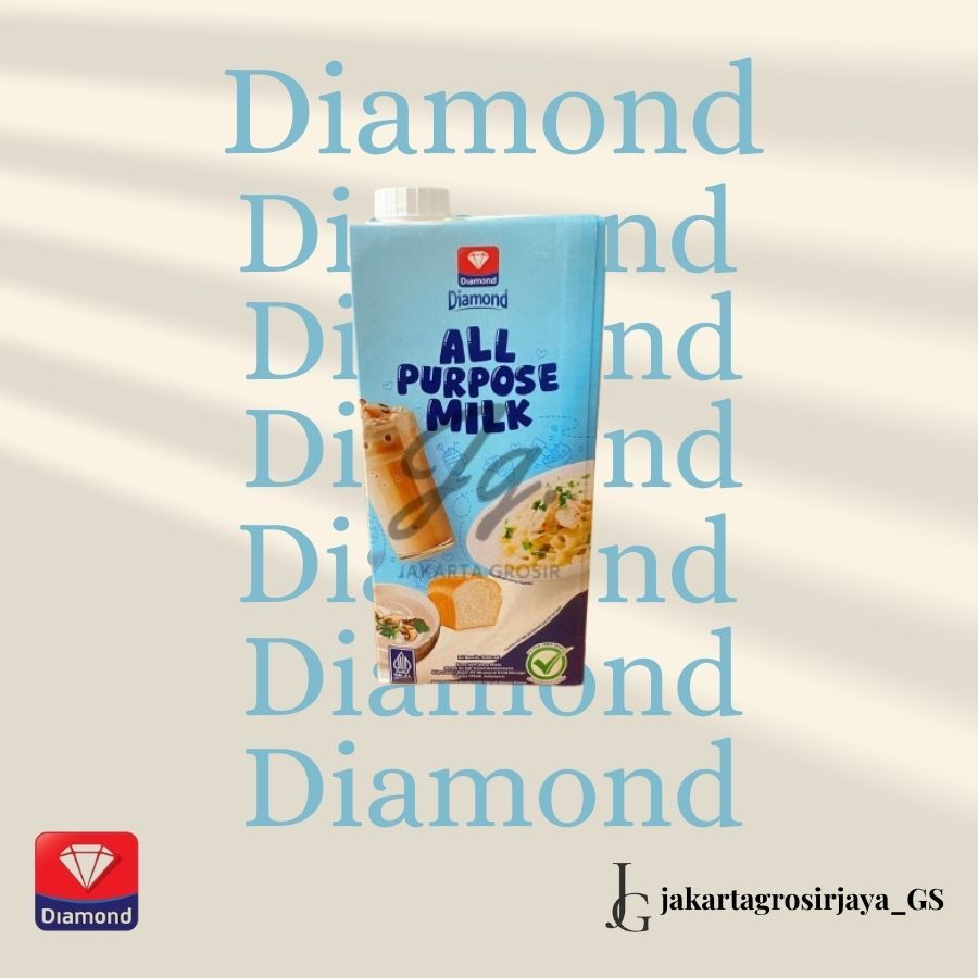 

Diamond All Purpose Milk UHT 1000mL l Susu UHT Rasa Full Cream Barista Blend 1L