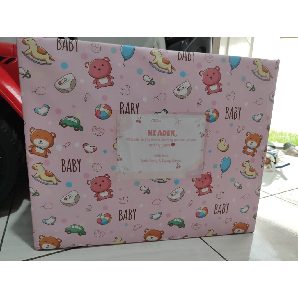 

Tambahan Packing Kertas Kado + Ucapan