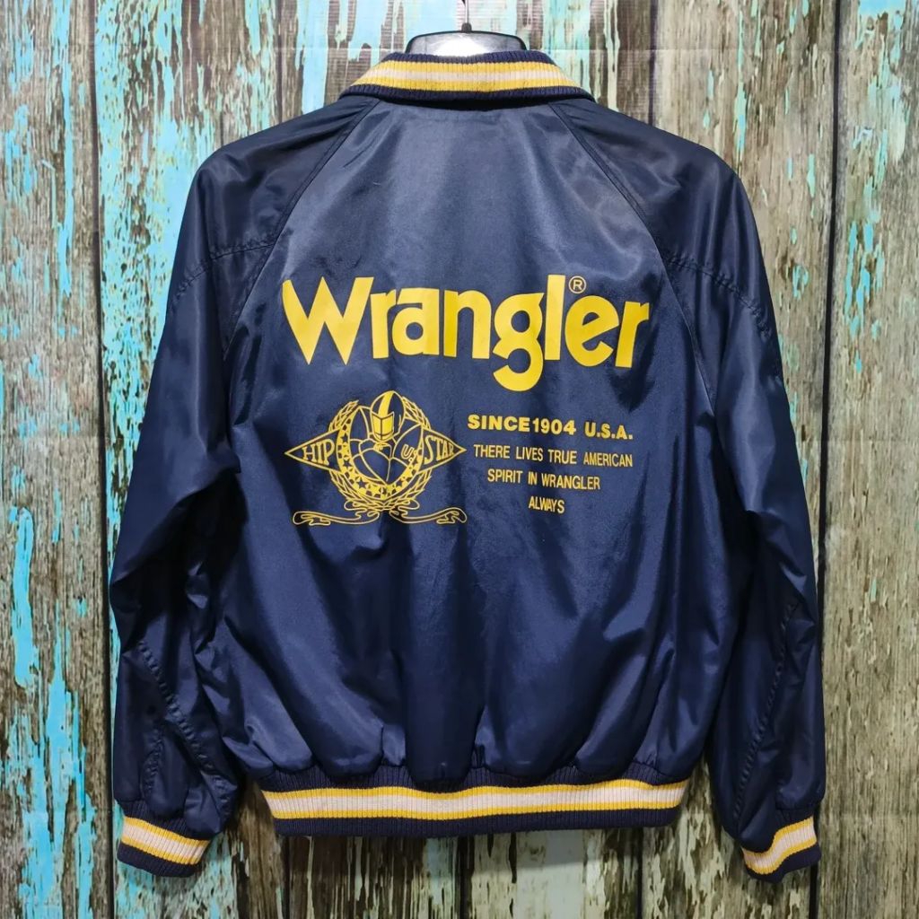 jaket varsity WRANGLER tebal size XXL casual bagus original