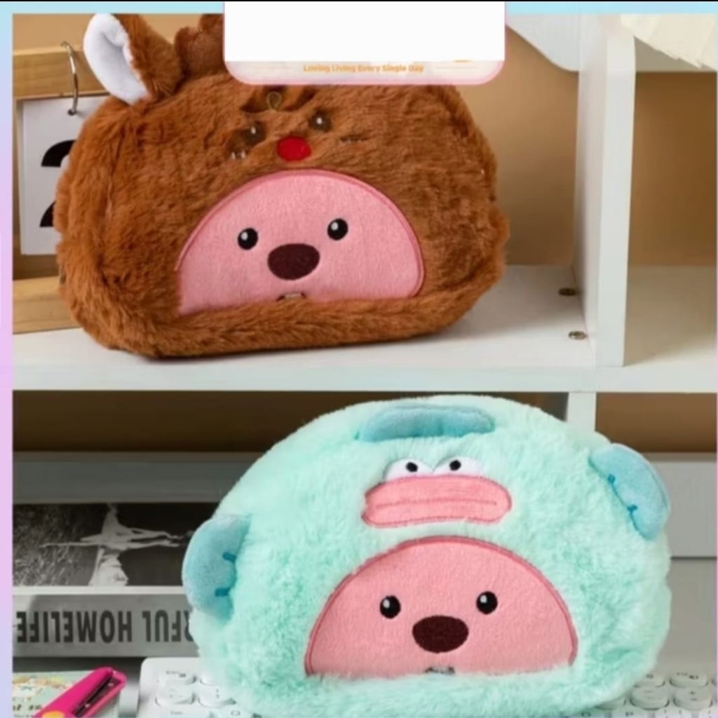 

Tempat Pensil Pouch Bulu Halus Loopy Hangyodon Loopy Deer