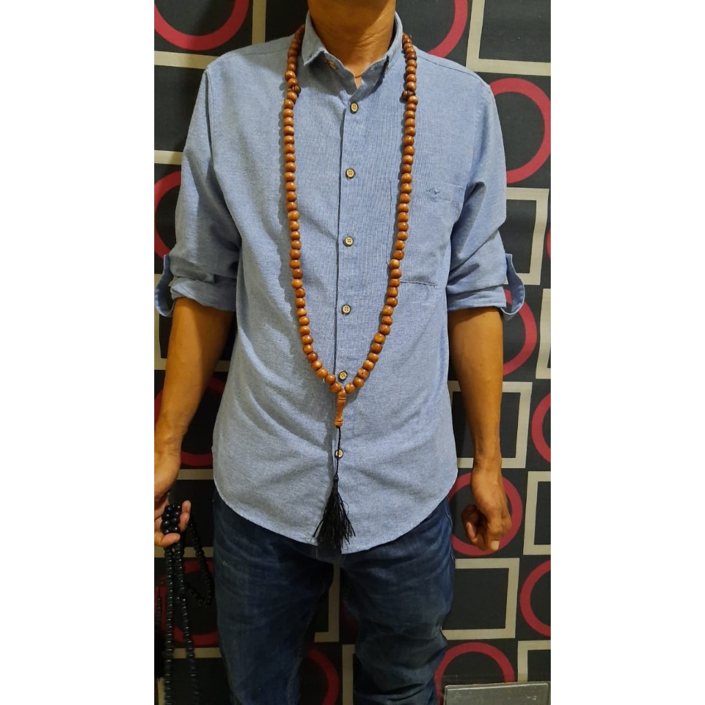 Tasbih Kayu Original 12mm 99 Butir / Tasbih kayu hiasan dinding