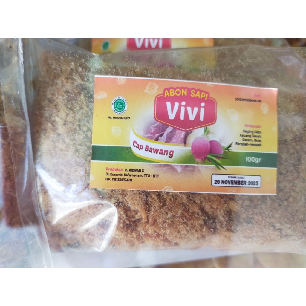 

Abon Sapi Vivi Cap Bawang 100gr