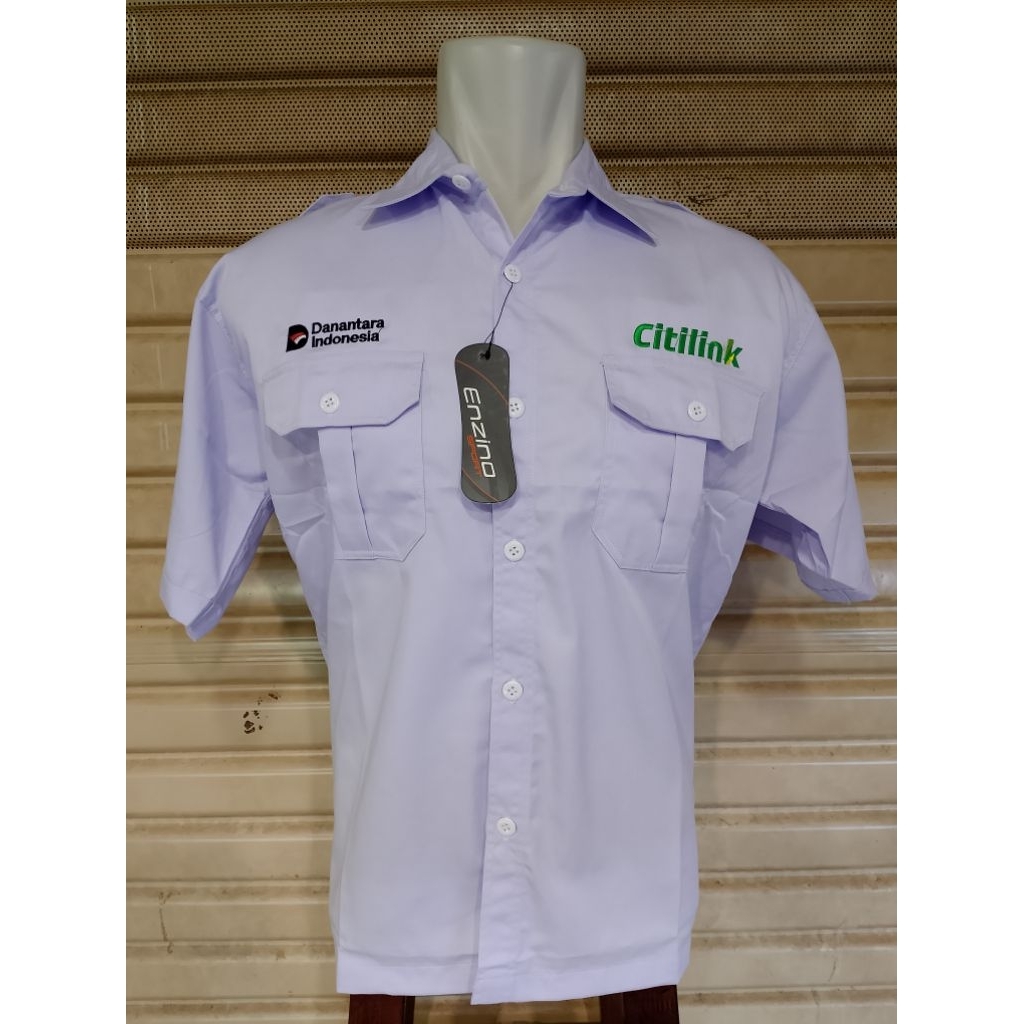 Kemeja Danantara Citilink Seragam Citilink Putih Pendek