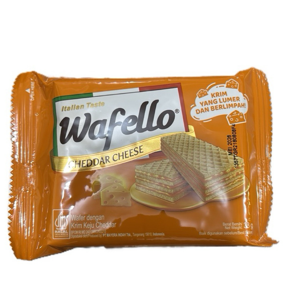 

Wafello Wafer Italia Cheddar Cheese 38G