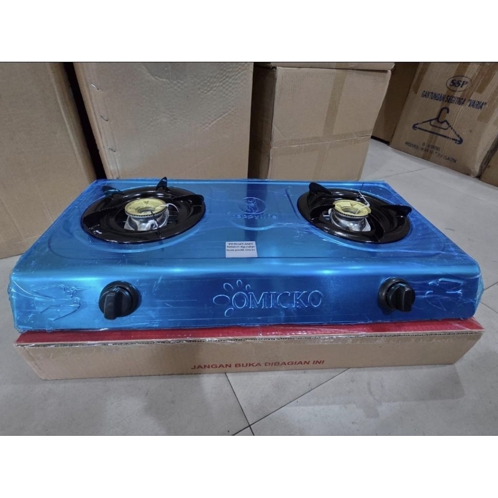 KOMPOR 2 TUNGKU STAINLESS KOMPOR GAS