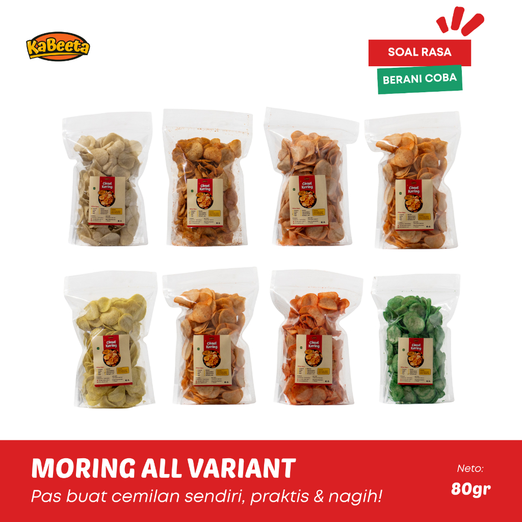 

Kabeeta Moring - Cimol Kering All Variant 80gr | Molring & Molreng Snack