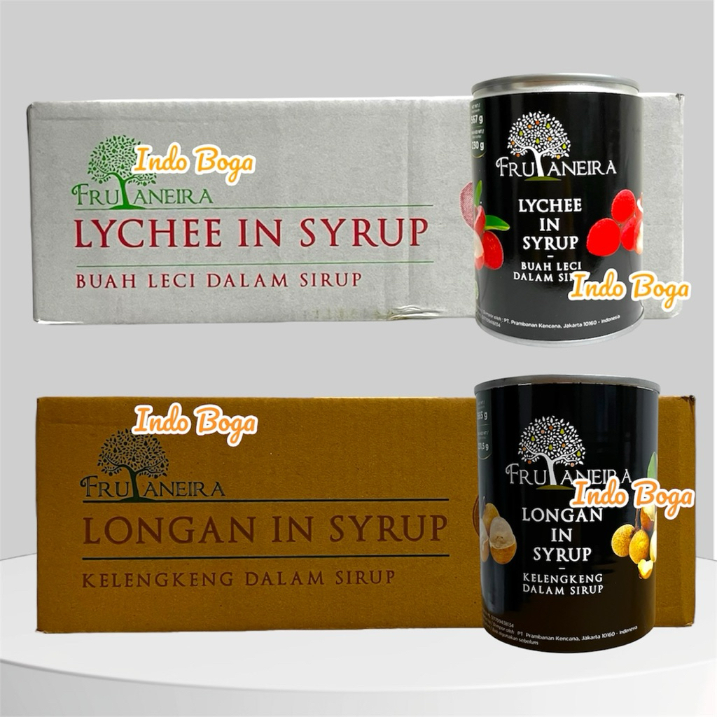 

KARTONAN Frutaneira Lychee / Longan in Syrup 12pcs per DUS / buah kaleng dalam sirup leci kaleng longan kaleng