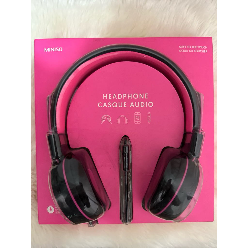Headphone Casque Audio Pink Miniso