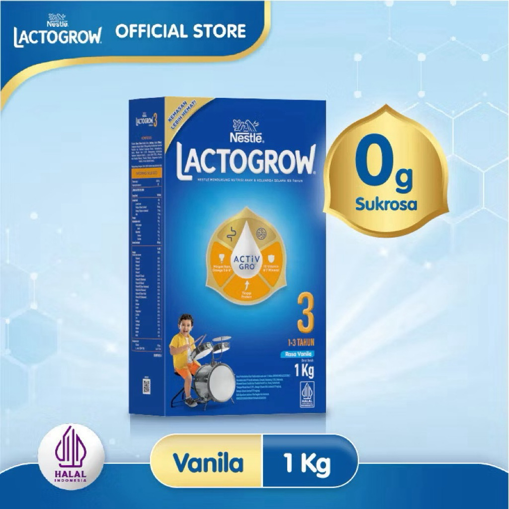 

Susu Lactogrow 3 rasa vanila
