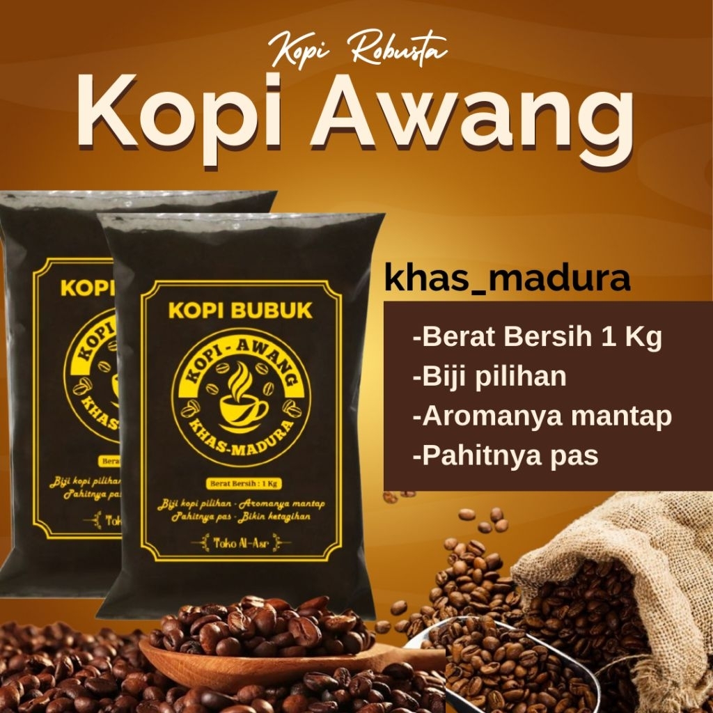 

Promo..1Kg KOPI BUBUK HITAM, KOPI AWANG, KOPI KHAS MADURA, Murah Meriah