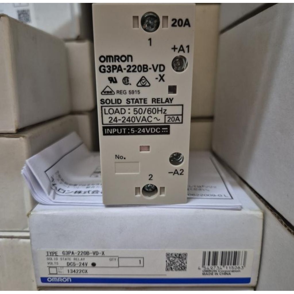 SOLID STATE RELAY OMRON G3PA-220B-VD-X 20A/SSR OMRON G3PA-220B-VD-X ORIGINAL