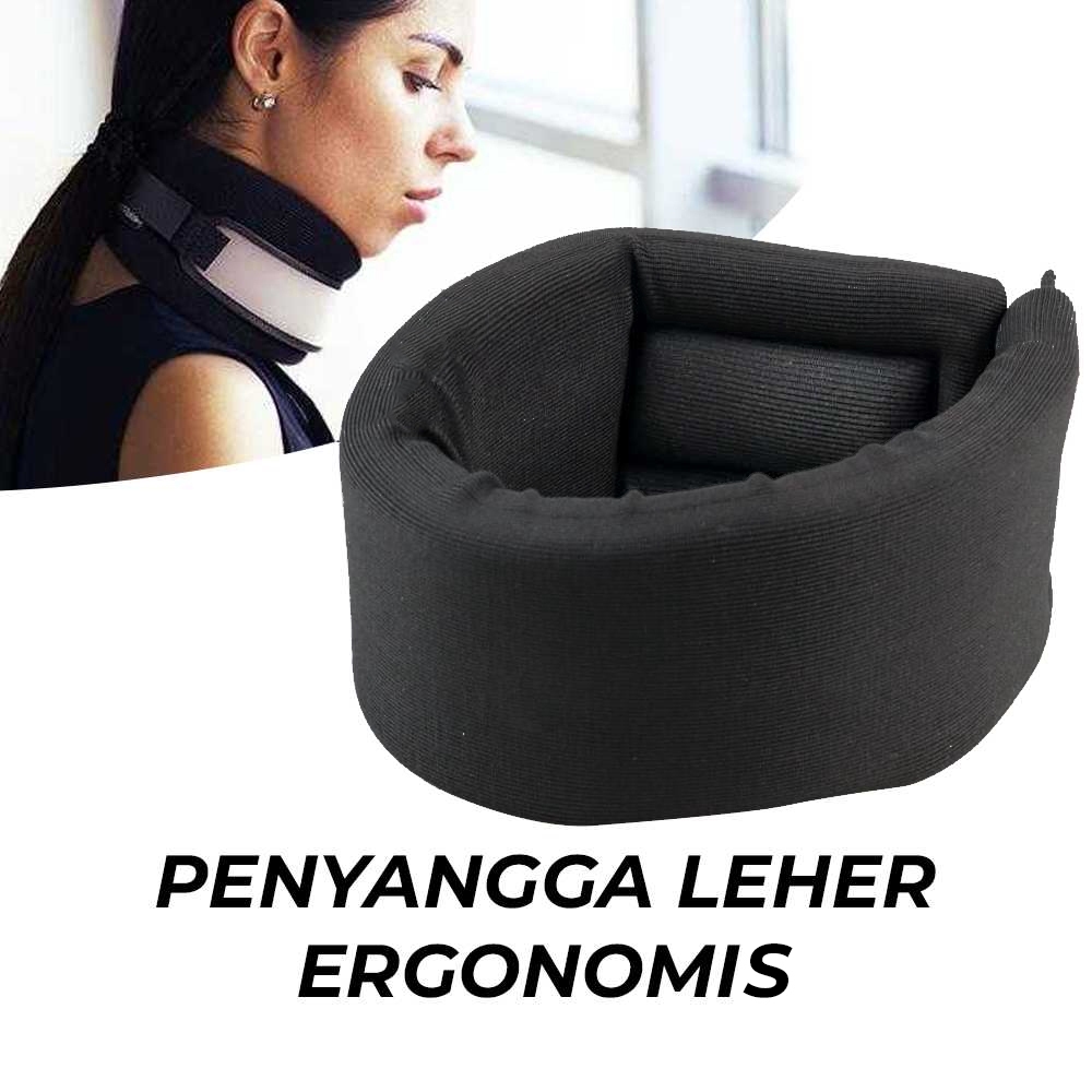 Penyangga Leher Medis Ergonomic Neck Collar Support - HR-171 - Black