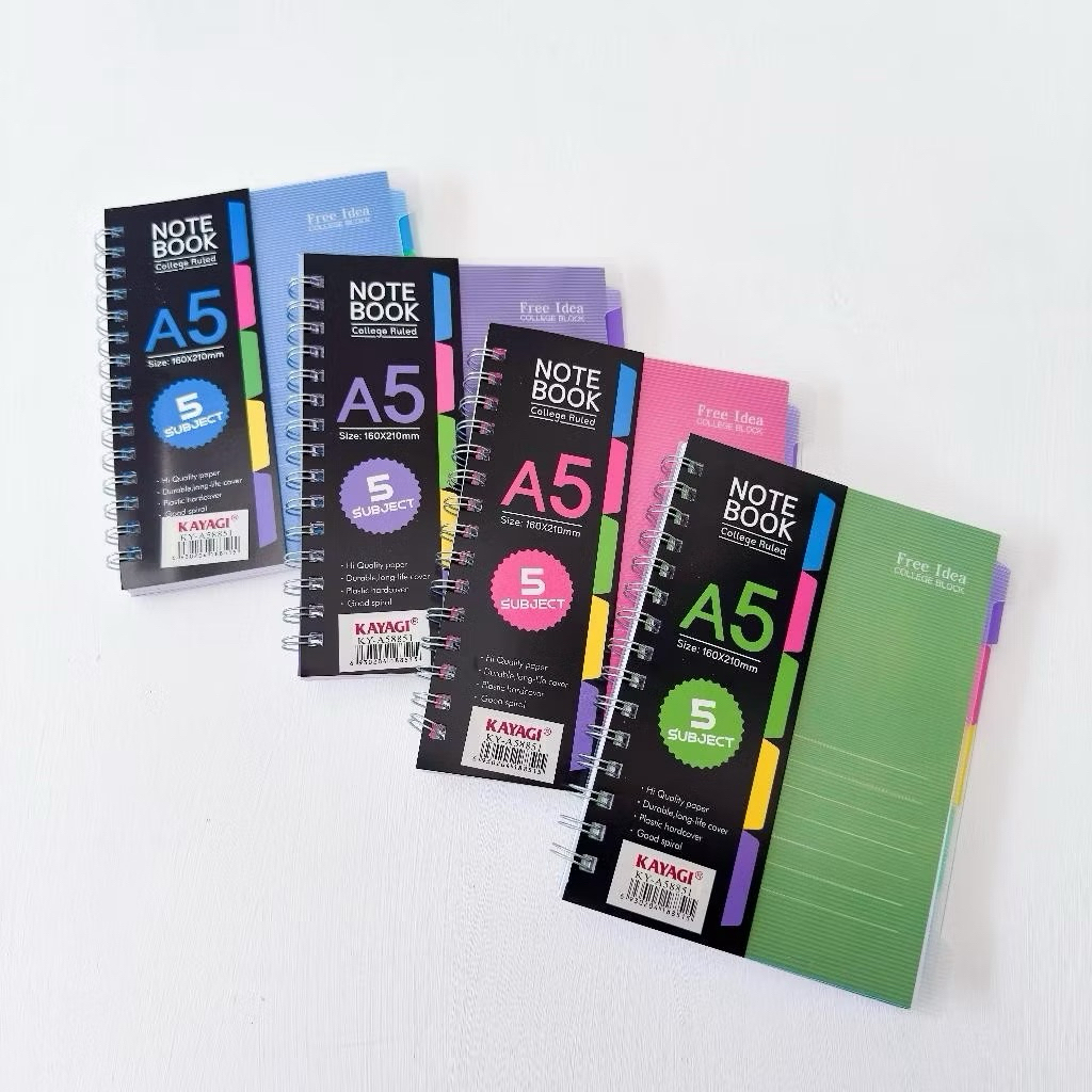 

Note Book Kayagi A5 Buku Catatan Bergaris Sedang Ukuran A5