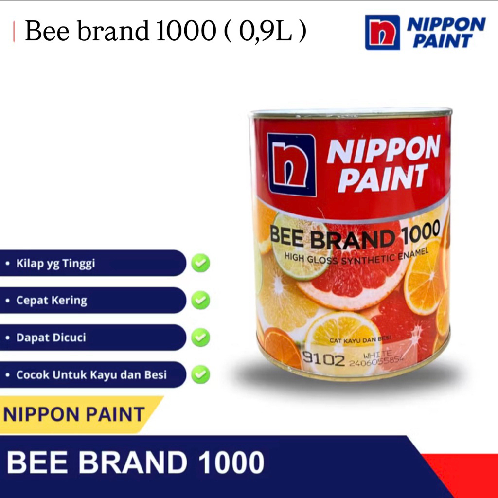 cat minyak nippon paint bee brand 1000