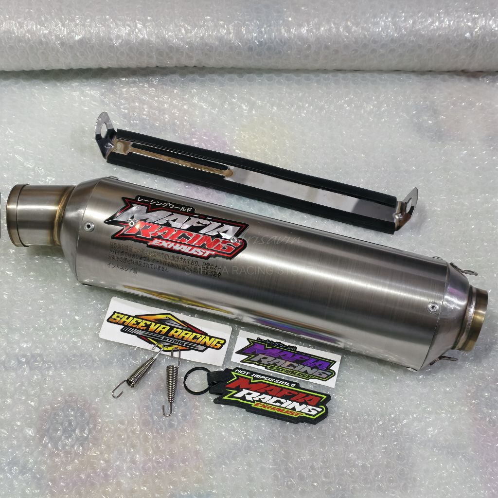 SLINCER KNALPOT MAFIA ORIGINAL OVAL CLEO PANJANG 30CM INLET 50MM SUARA BASS ADEM