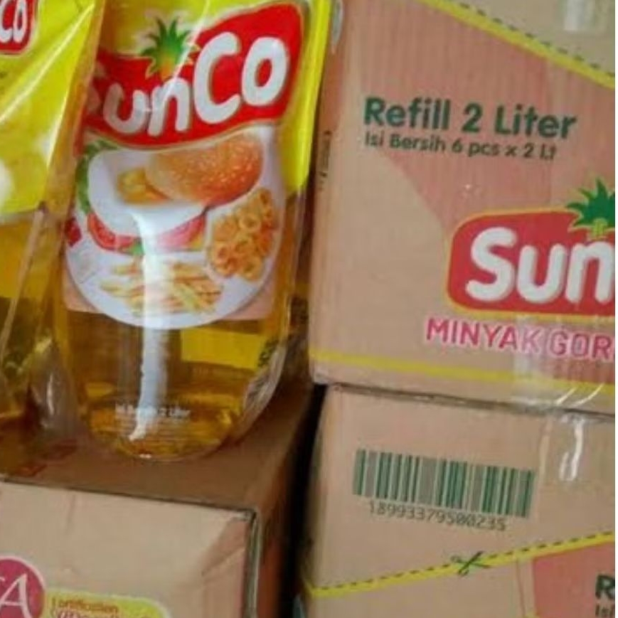 

Minyak Goreng Sunco 1karton isi 2Liter 6 Pouch
