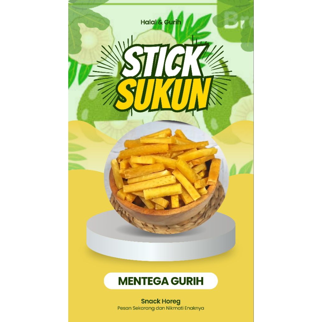 

Stick Sukun Mentega Original Kemasan 125Gram Gurih Renyah Bikin Nagih