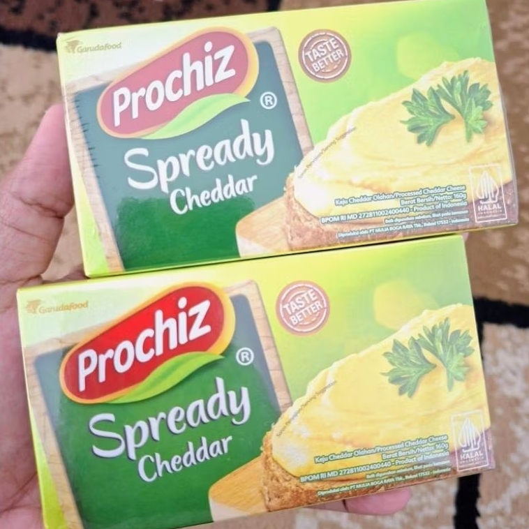

Prochiz Spready Cheddar 160 Gram | Keju Oles