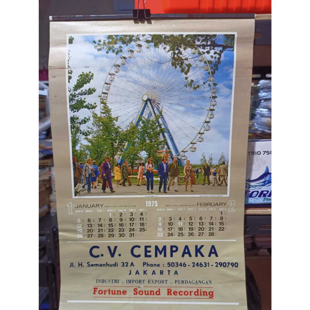 

Kalender jadul Kalender 1975 CV Cempaka