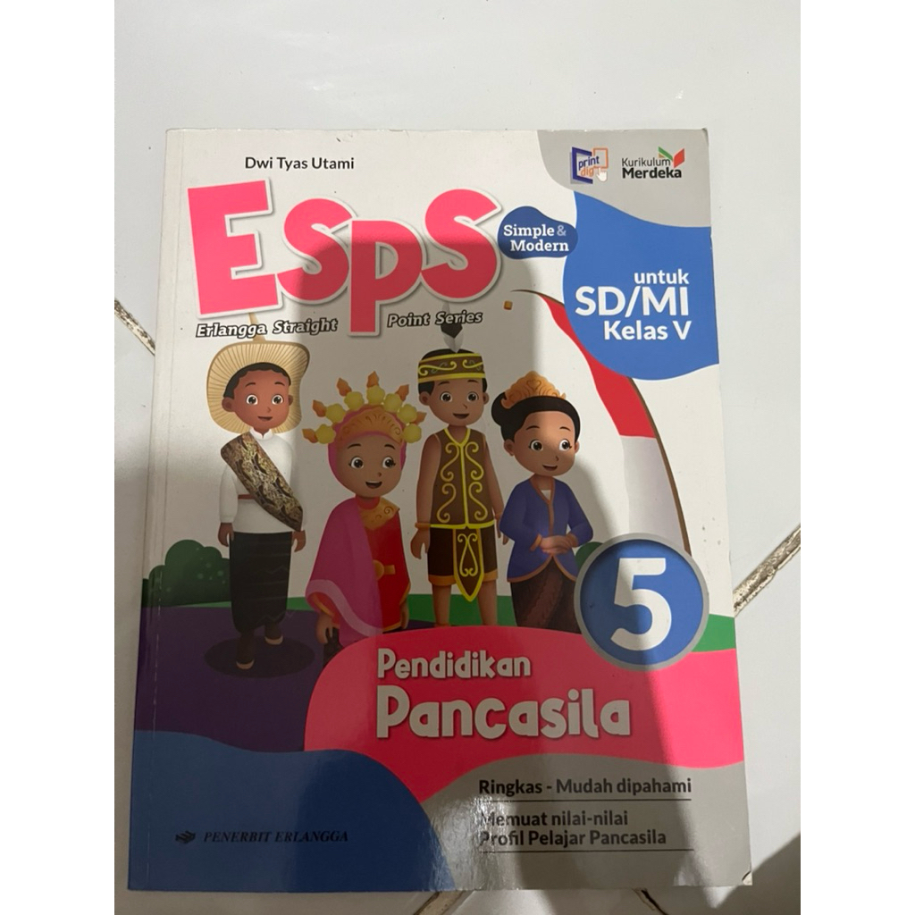 buku Pancasila kelas 5 NEW