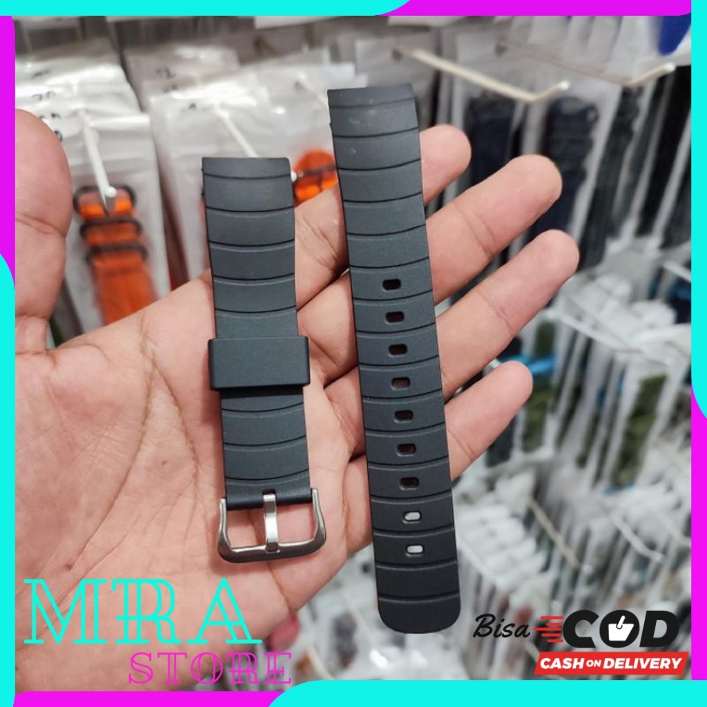 STRAP TALI JAM TANGAN QQ QnQ M122 M 122 M-122 STRAP RUBBER HITAM
