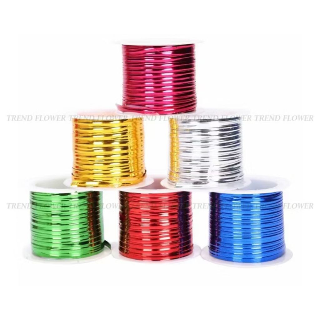 

1 Meter Tali Kawat Pita Warna Warni Kawat Souvenir Bucket Hampers