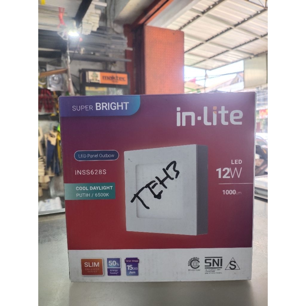 LAMPU DOWNLIGHT INLITE 12W PANEL KOTAK OUTBOW