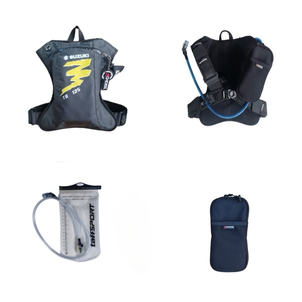 XDHOSE Tas Ransel Pria Hydropack Suzuki Ts125  motocross Adventure Trail Trabas