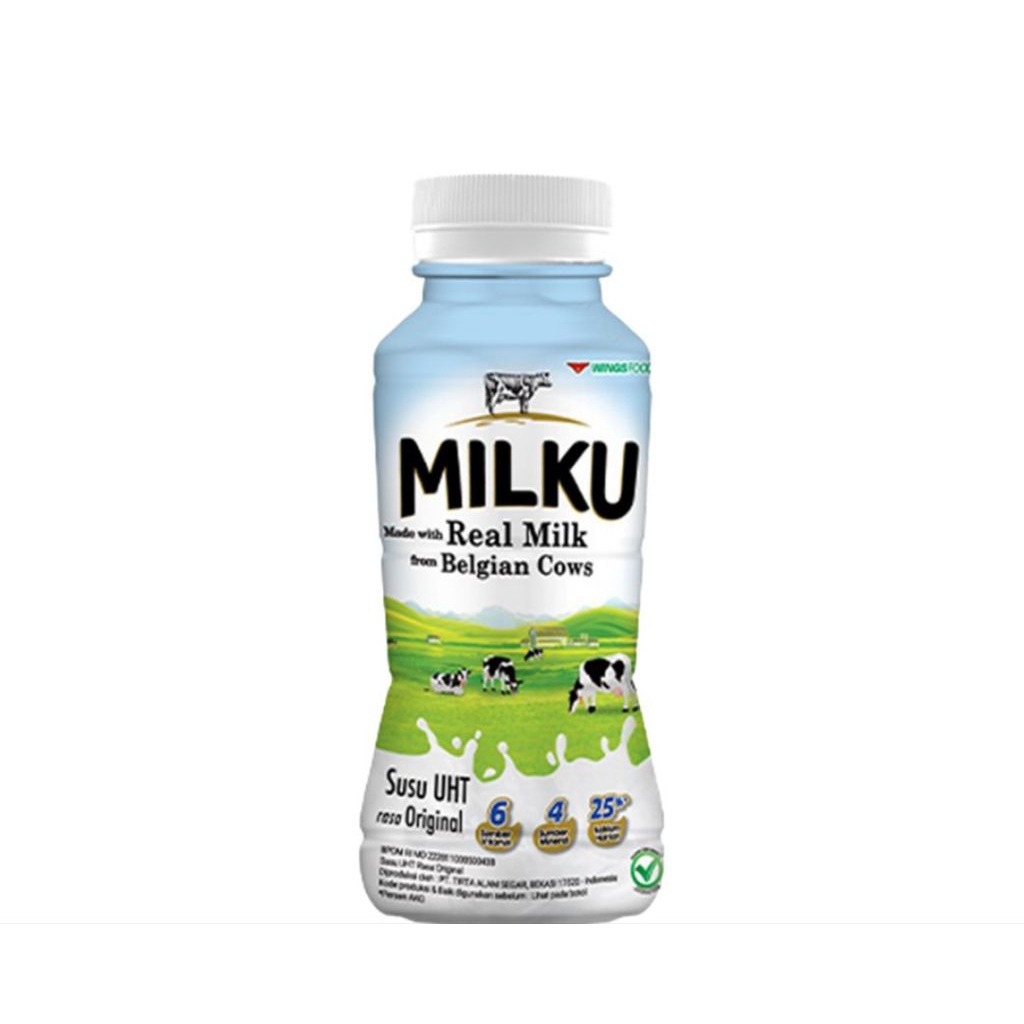 

Milku Susu UHT Cair Original Botol 200 ml