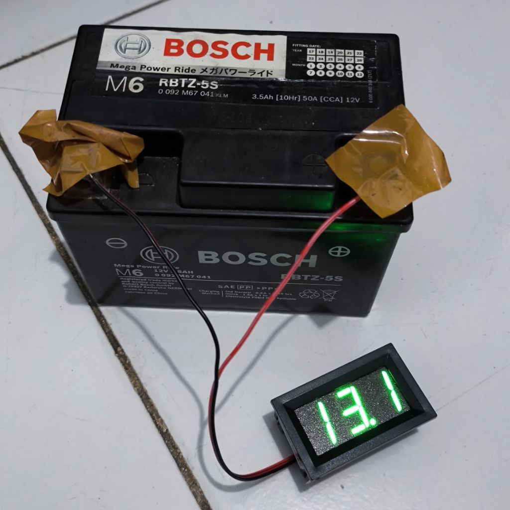 Aki Kering Motor BOSCH M6 RBTZ-5S 3.5Ah 12V