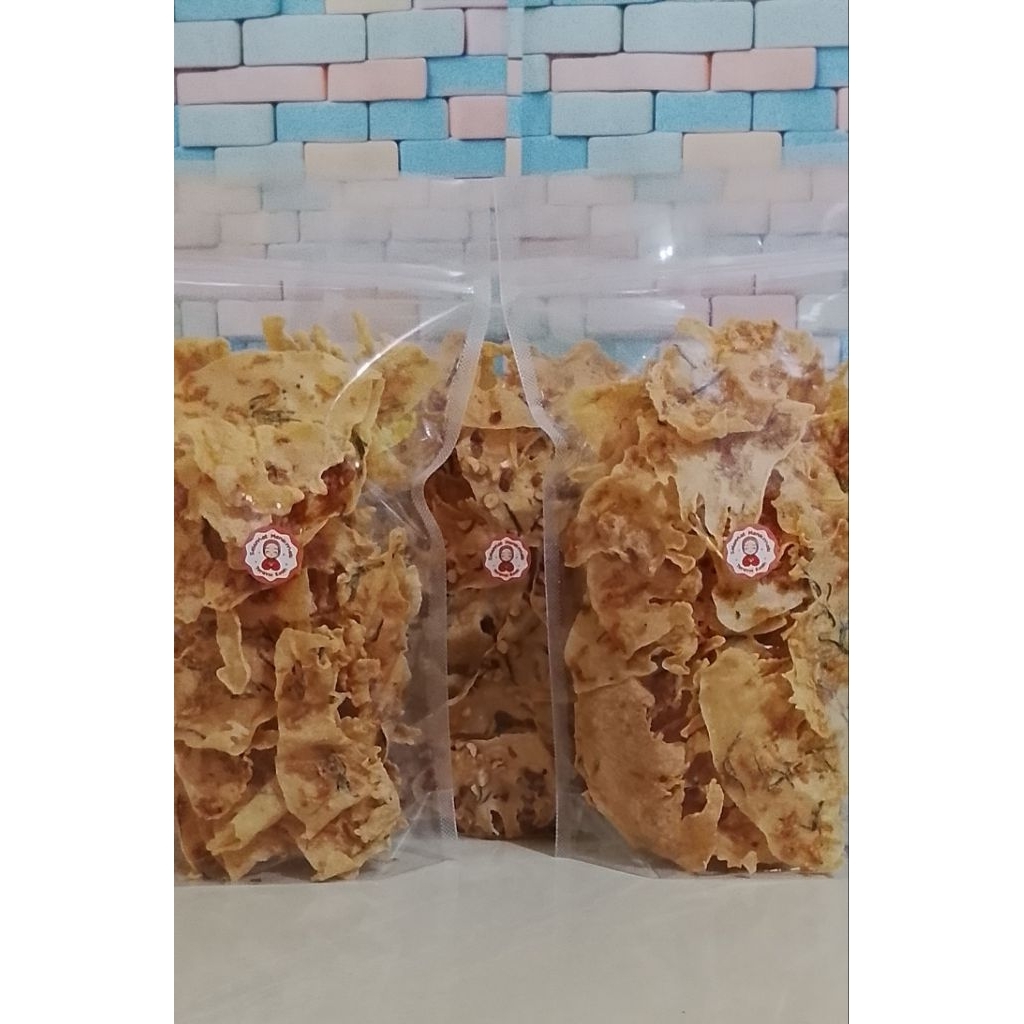 

peyek kacang dan rebon Fanil non MSG