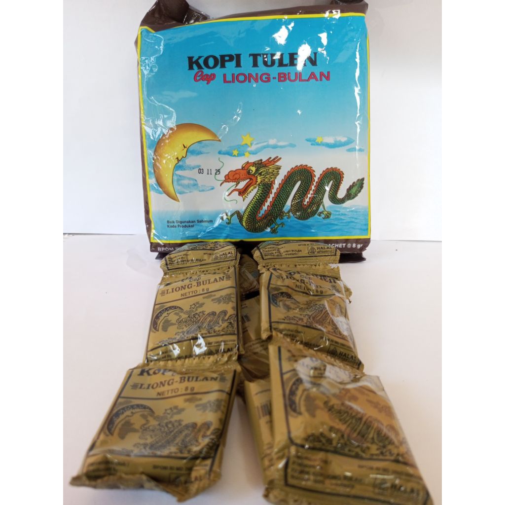 

Liong Bulan Tulen kopi Tanpa Gula Kemasan Sachet isi 30 x 8 gram