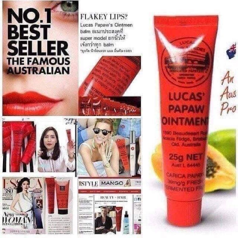 Lucas Papaya Lip Balm, lip balm antibakteri untuk bibir pecah-pecah dan bekas luka