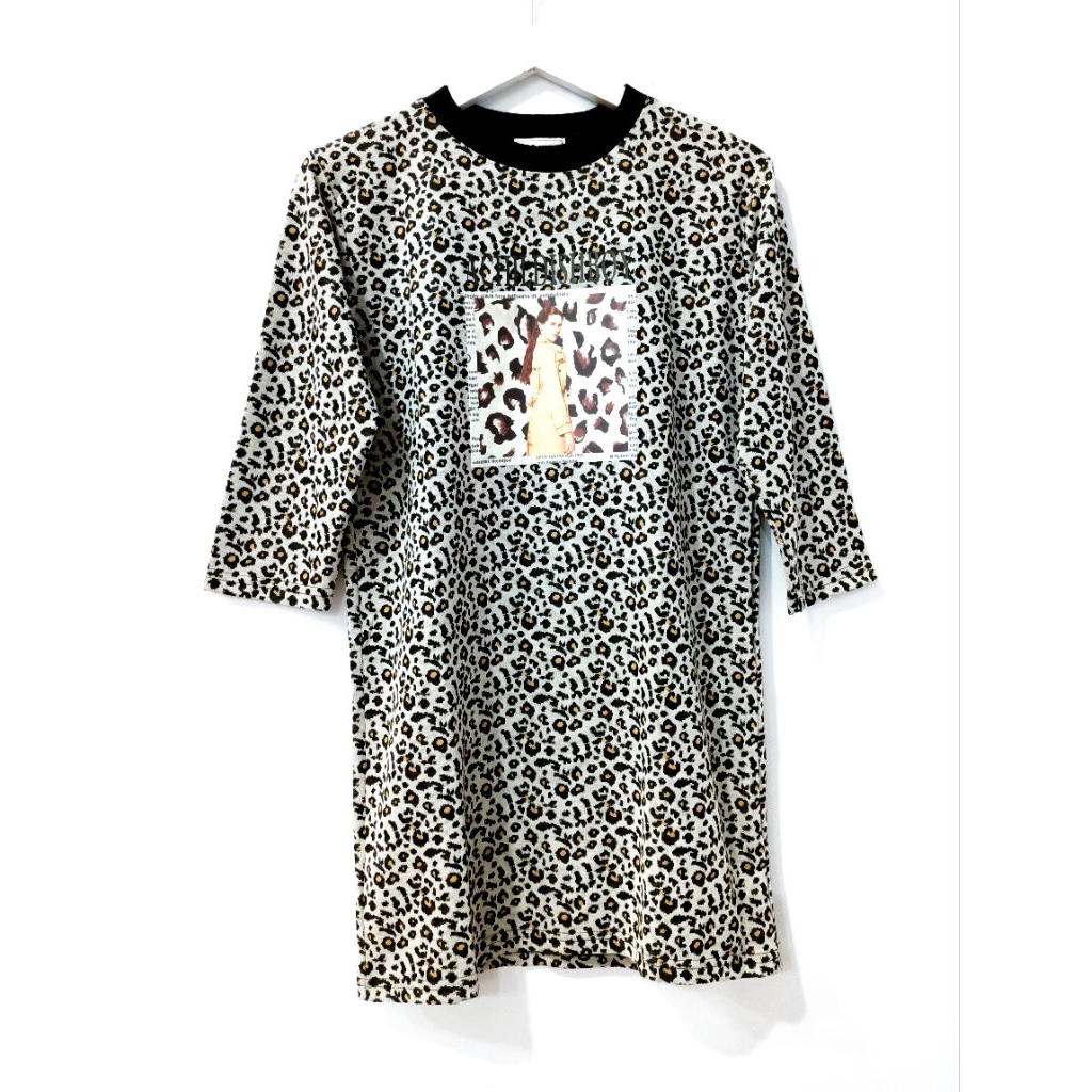 Tunik kaos rajut motif wanita kekinian