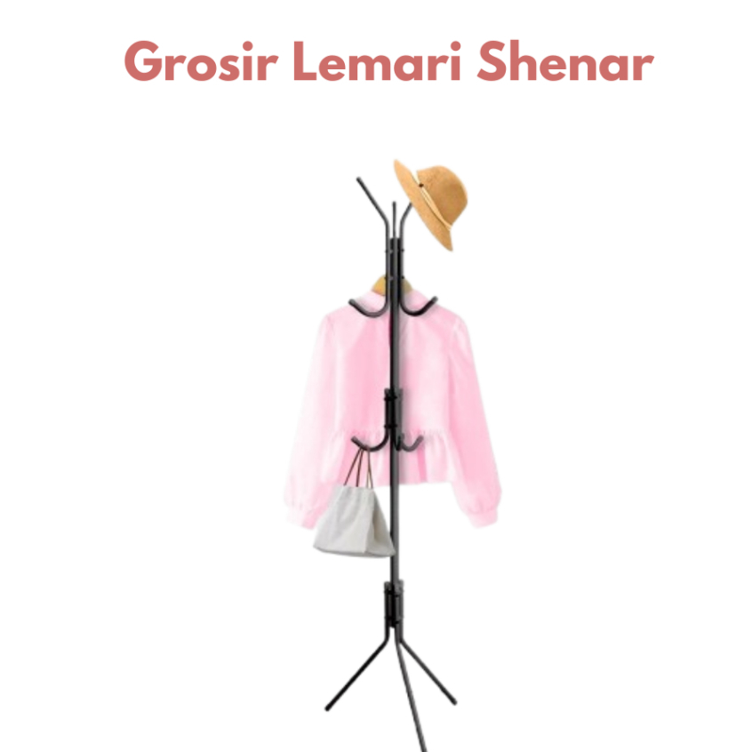 Coat Hanger Shenar Standing Bag Hel Hanger Besi Gantungan Baju