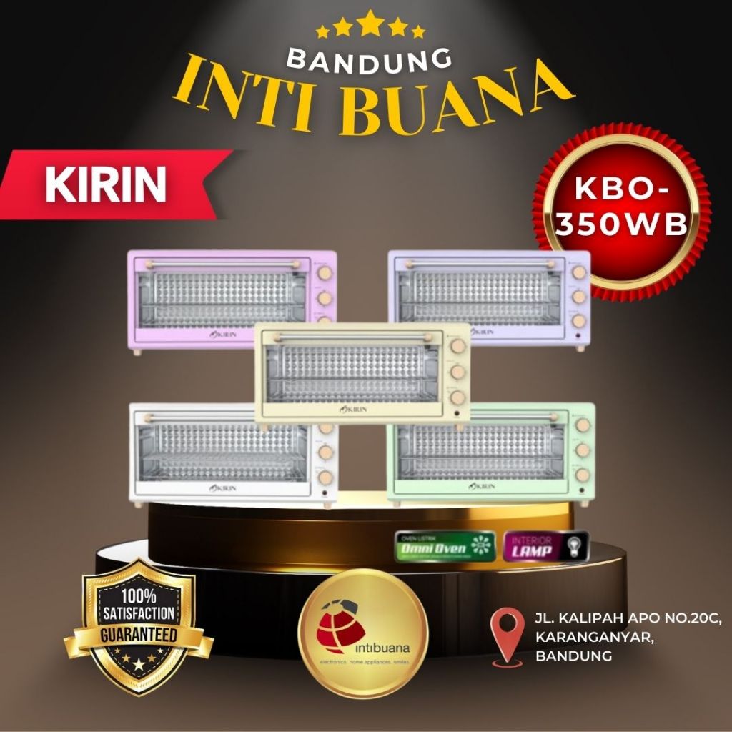 Oven Listrik KIRIN KBO-350 WB Omni Oven KIRIN Pemanggang Kapasitas Besar 35 Liter KBO 350 WB Electri