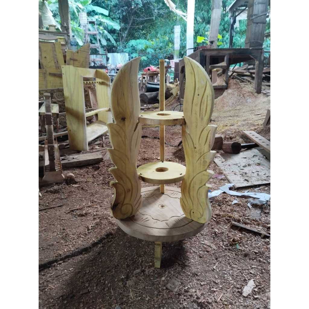 jagrak pusaka tombak isi 1 ukiran kembang mentahan