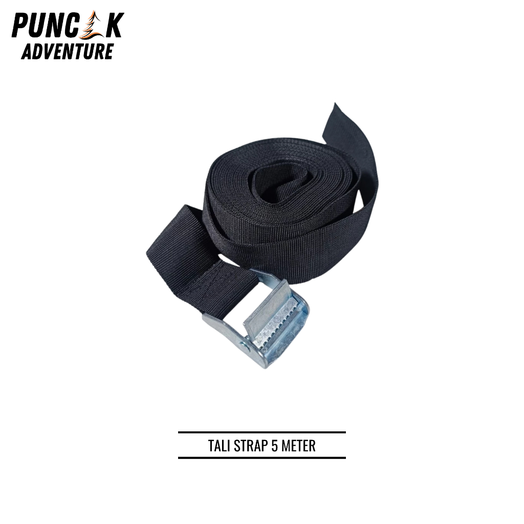 Tali Strap Pengikat Barang Sabuk Cargo Belt Rope 5M - Tali Pengikat Barang Motor Mobil