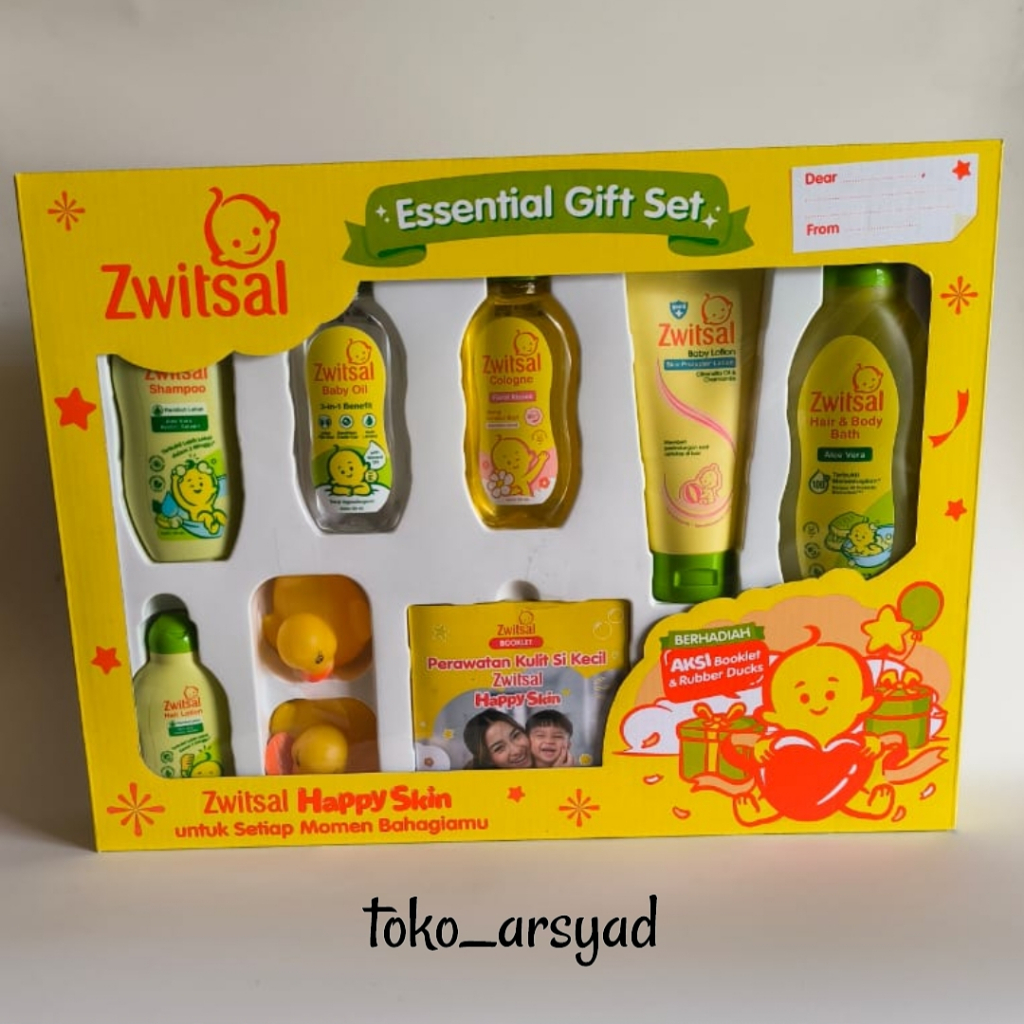 Zwitsal Essential Baby Gift Set Hampers Bayi Zwitsal Natural Paket Perlengkapan Bayi