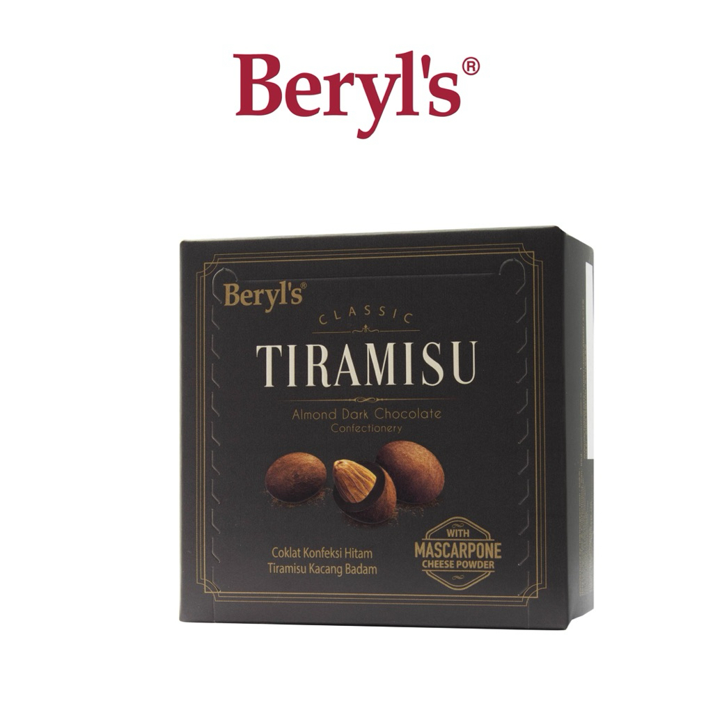 

Beryl’s Tiramisu Almond Dark Chocolate 100% Handcarry Malaysia | Coklat Tiramisu almond coklat dark Malaysia