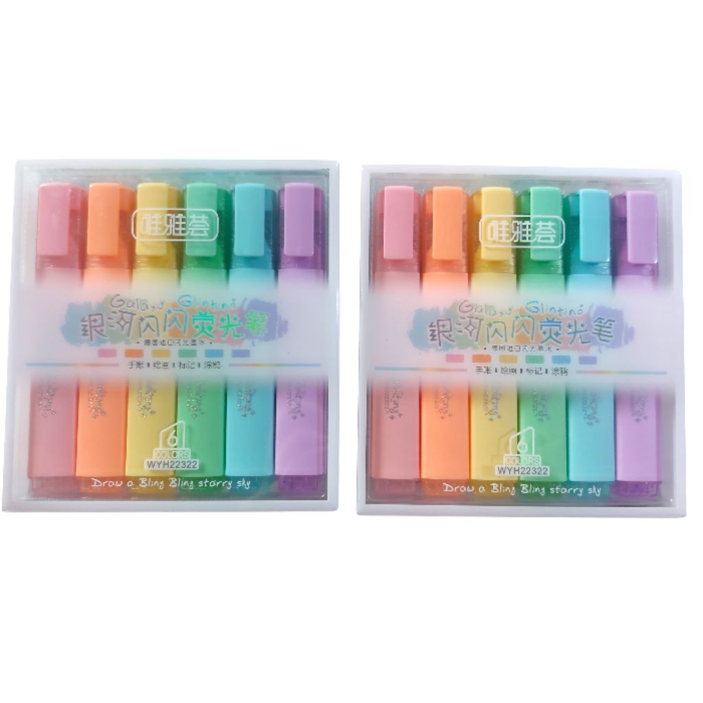 

1 SET PENANDA BUKU HIGHTLIGHTER 6 WARNA HIGHLIGHTER 6W WYH-22322